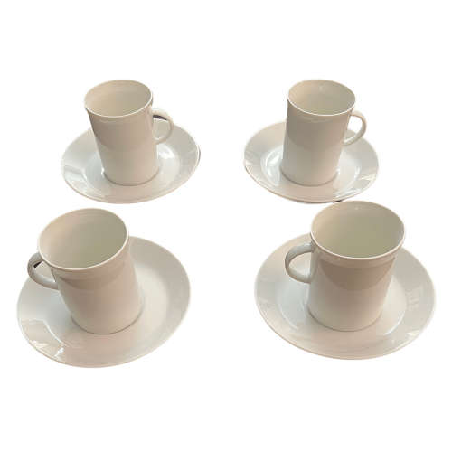Rosenthal 1950s Hans Theo Baumann studioline Mocha Cups and Saucers (Set of 4)